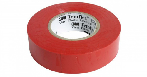 Изолента ПВХ 19мм х 20м (красная) /3М/Temflex/